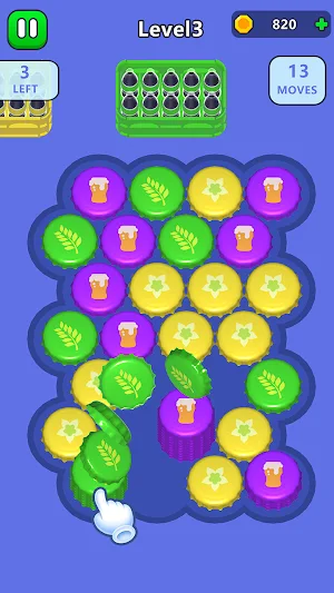 Color Caps-pile seal Screenshot 1
