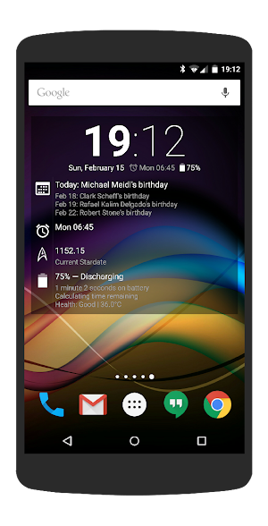 Chronus Information Widgets Screenshot 3