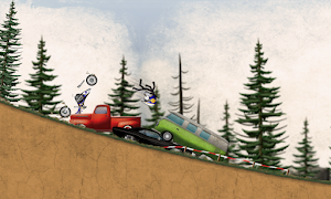 Stickman Downhill Motocross Screenshot 2