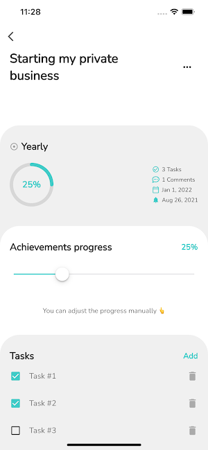 Life Objectives Screenshot 1
