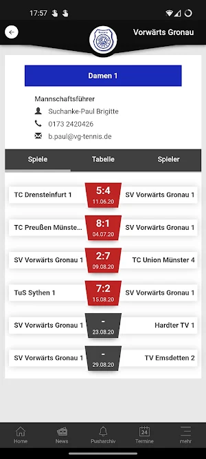 Vorwärts Gronau Tennis Screenshot 2