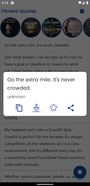 Fitness Quotes and Sayings Screenshot 0