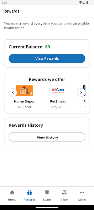 BCI FEP Healthy Rewards Screenshot 1