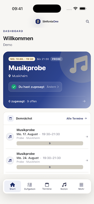 SinfoniaOne Screenshot 1