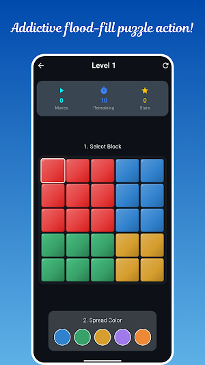 Color Flow Blocks - Fun Puzzle Screenshot 1