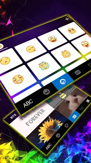 Prism Rainbow Keyboard Background Screenshot 3