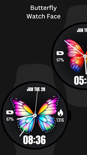 Butterfly WatchFace Screenshot 2
