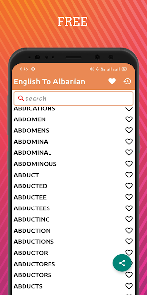 English To Albanian Dictionary Screenshot 0