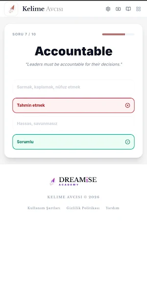 YDS Kelime Avcısı - AI Coach Screenshot 3