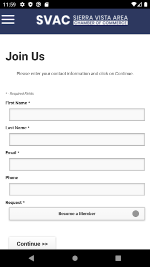 Sierra Vista Area Chamber Screenshot 2