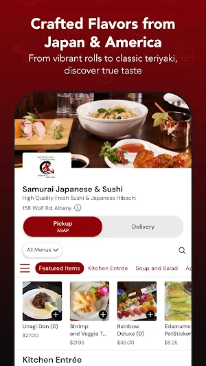 Samurai Japanese & Sushi Screenshot 1