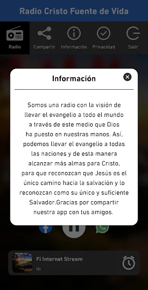 Radio Cristo Fuente de Vida Screenshot 1