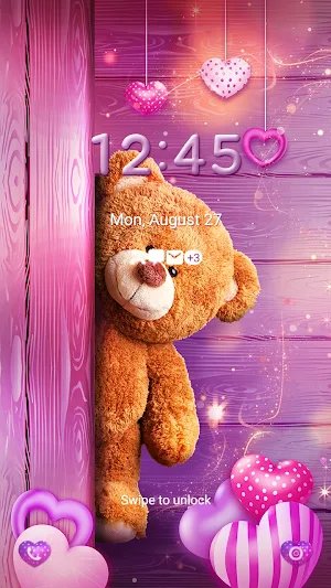 Lovely Heart Teddy - Wallpaper Screenshot 1