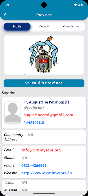 St. Paul's Province, Mysuru Screenshot 2