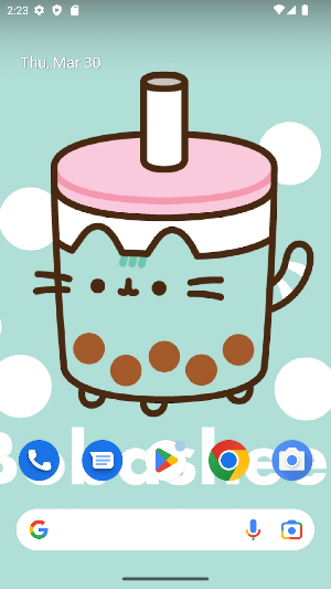 Cute Boba Cats Wallpaper Screenshot 3