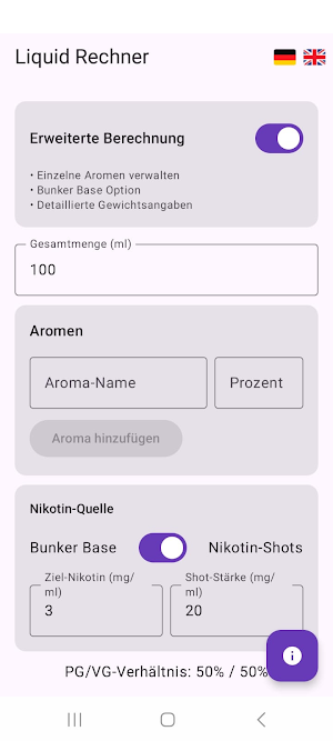 Liquid Calculator Screenshot 1