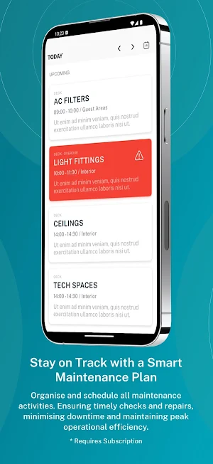Maintenance Activity Plan Screenshot 1