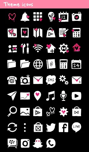 Glitter Hearts  Wallpaper Screenshot 3