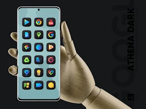 Athena Dark Icon Pack - Dark Squircle Icons Screenshot 2