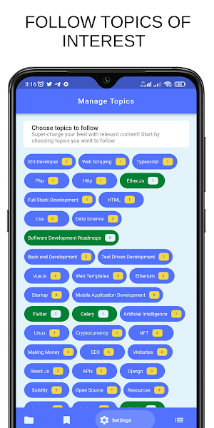 Tech Twitter: Threads for Devs Screenshot 1