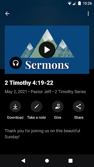 Calvary Baptist Ball Ground Screenshot 2