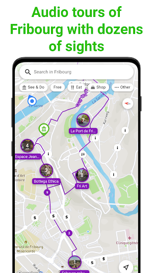 Fribourg Tour Guide:SmartGuide Screenshot 0