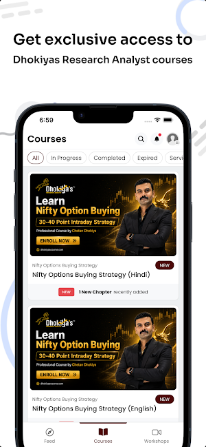 Dhokiyas Stock Market Courses Screenshot 2