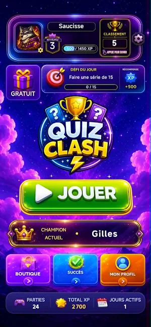 Quiz Clash : Culture Générale Screenshot 0