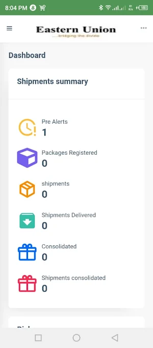 EASTERN UNION LOGISTICS Screenshot 3