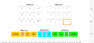 Operações entre matrizes Screenshot 3