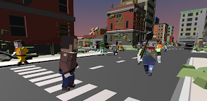 Pixel Wars Mafia: Open World 3D Pixel Craft Gun Screenshot 2