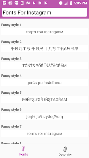 Cool Fonts for Instagram, Facebook, Twitter, ... Screenshot 0