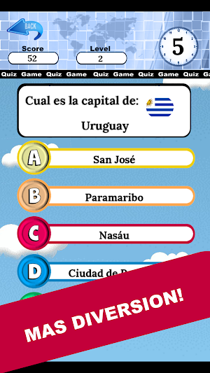 quiz paises capitales banderas Screenshot 0