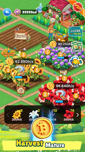 Bitcoin Master：Idle Flower Screenshot 3
