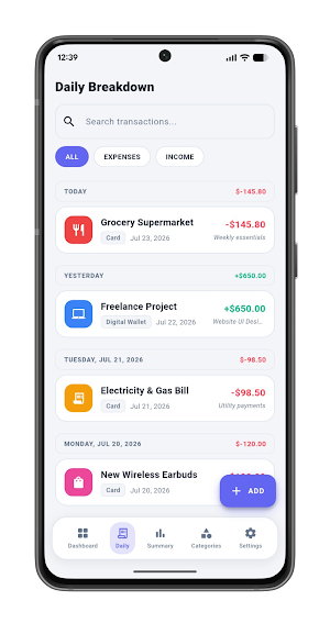 Billfold Credit Cash Screenshot 3