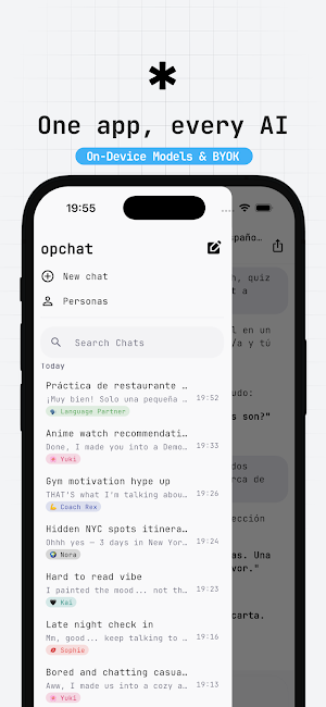opchat: Private On-Device AI Screenshot 0