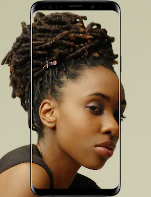 Black Woman Dreadlocks Hairstyle Screenshot 1