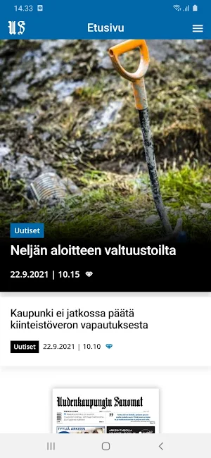 Uudenkaupungin Sanomat Screenshot 2