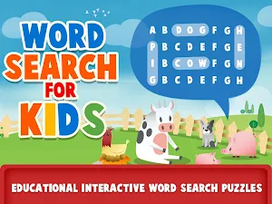 Educational Word Search Game For Kids - Word Games Screenshot 0