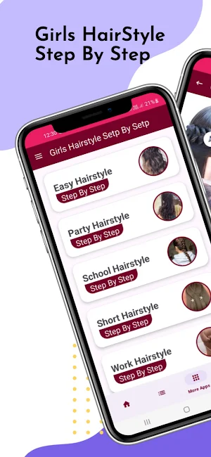 Girls Hairstyle Step By Step Screenshot 0
