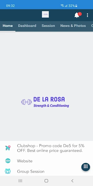 De La Rosa Strength & Conditioning Screenshot 2