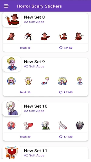 Horror stickers for WhatsApp Screenshot 2