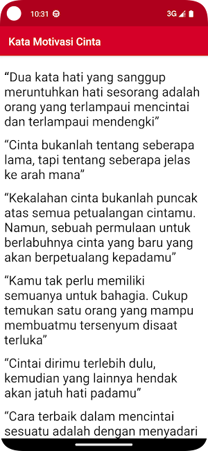 Kata Romantis Cinta Screenshot 2