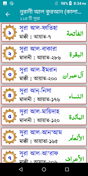 আল কুরআন (কালার কোড) Screenshot 1