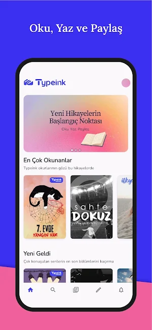 Typeink - Hikaye Yaz ve Oku Screenshot 1