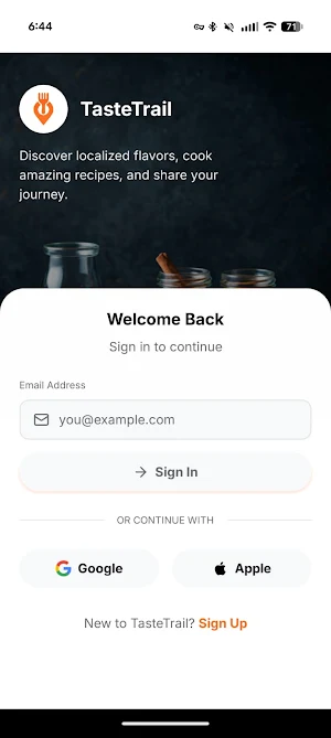 TasteTrail Screenshot 0