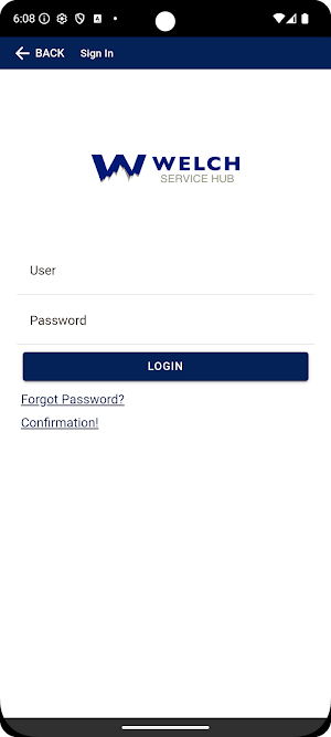 WELCH Service Hub Screenshot 1