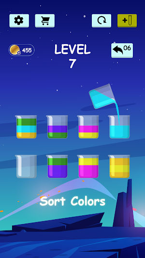 Water Sort Color Puzzle Game Screenshot 1
