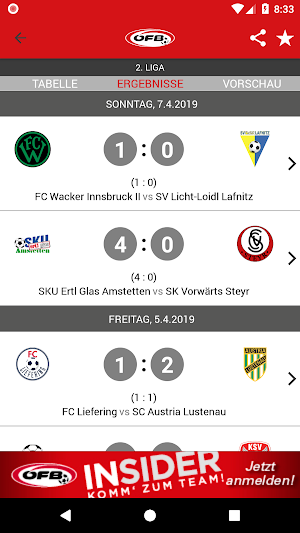 oefb.at Fußball Österreich Screenshot 3