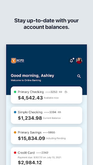 NCPD FCU Mobile Screenshot 1